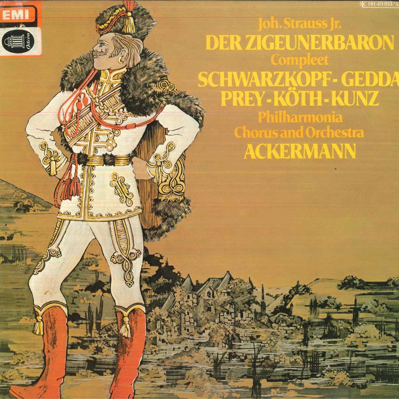 

LP Record HERMANN PREY, NIKOLAI GEDDA, ELIZAB - J Strauss Jr Der Zigeunerbaron Comp 5C1810305152 EMI 1976 Holland Classical Used