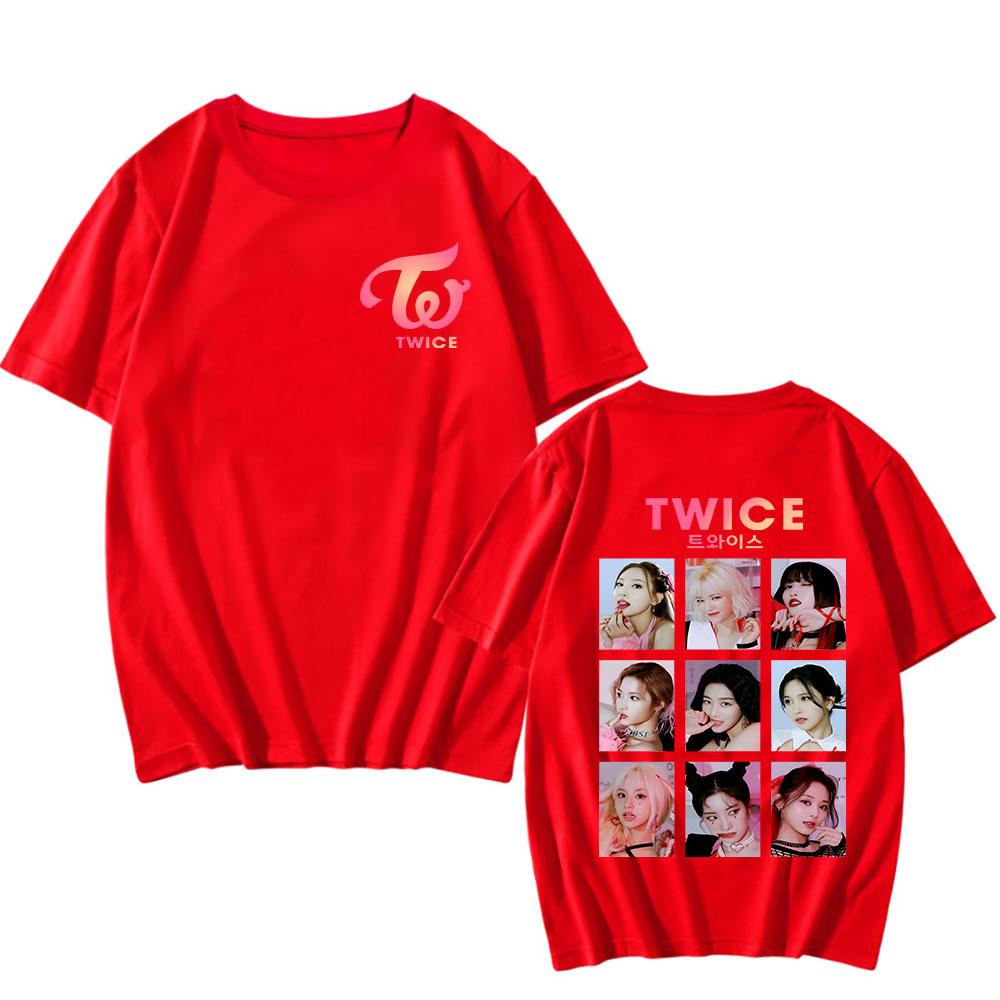 Twice Gounp T Shirt Y2k Fashion Streetwear Women Men T-shirt Cotton Summer Short Sleeve Tee Kpop Ready To Be Tops Streetwear