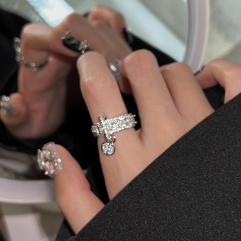 And Trendy Elegant Womens Adjustable Ring With Dazzling Zirconia Accents For 2023