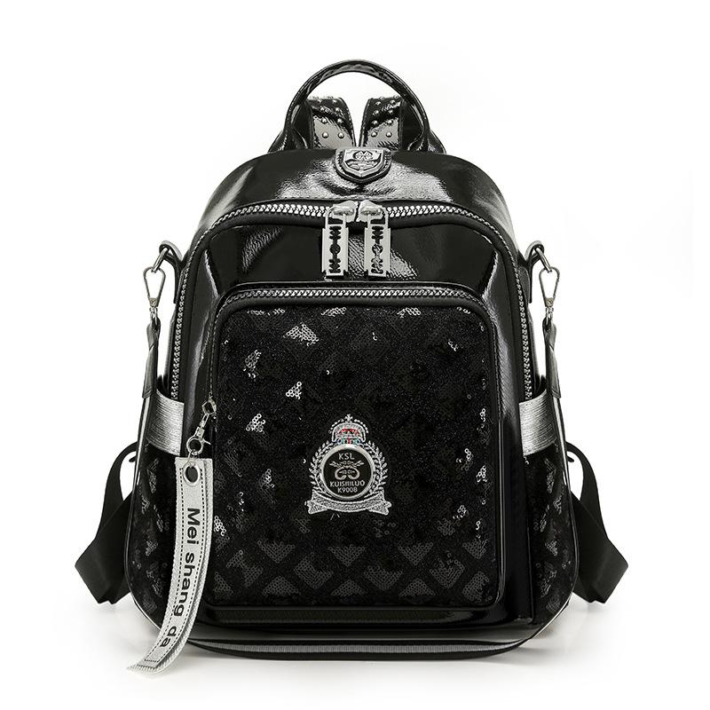Rucksack Damen Heißer Diamant Pailletten Mode Punk Hohes Gefühl Große Kapazität Reise Persönlichkeit Tasche Baigou Rucksack