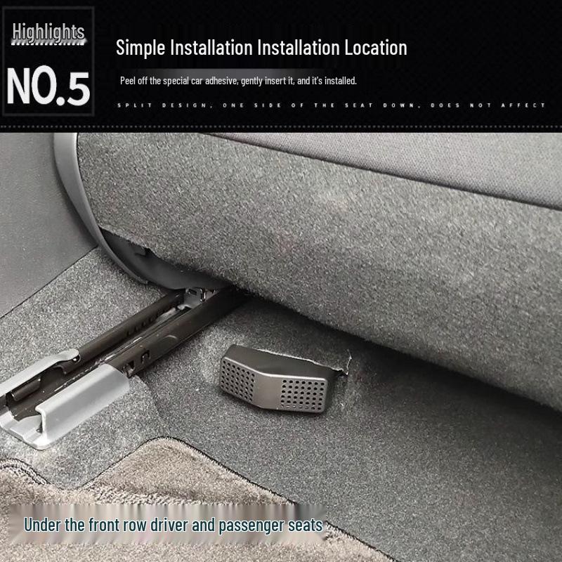 Dustproof and Blockage-Proof Air Outlet Cover for Toyota Corolla Under-Seat Adaptation.