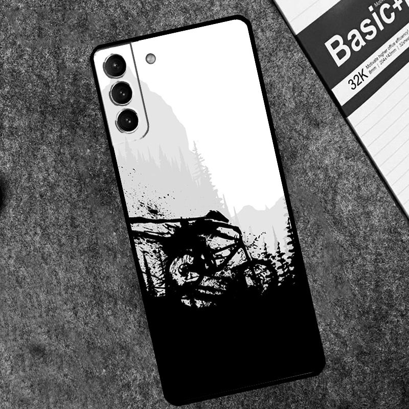MTB Mountain Bike Cycling Bicycle Case For Samsung Galaxy S26 S25 Ultra S20 S21 S22 S23 S24 Ultra S10 Plus S25 FE Cover Coque