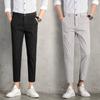 Stretch Suit Trousers Men's Spring and Summer Casual Trousers Korean Version of the Tide Slim Small Feet Draped Suit Trousers