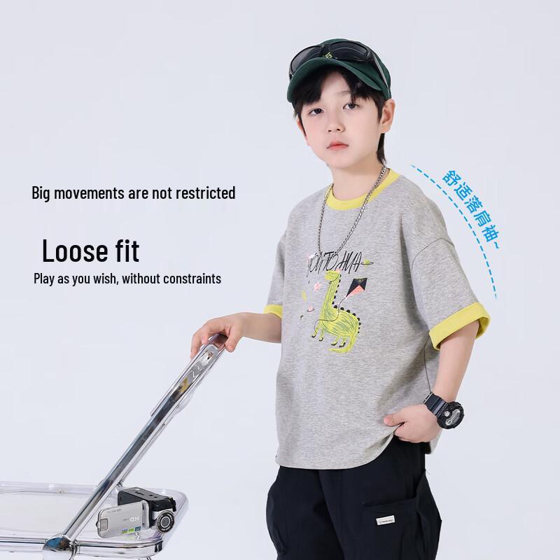 Boys' Summer Casual Cotton Short Sleeve T-Shirt