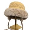 Add Velvet and Thicken Winter Shopping Ear Protection and Cold Warm Hat for Women's Hairy Lei Feng Hat Casual Trend Fisherman Hat