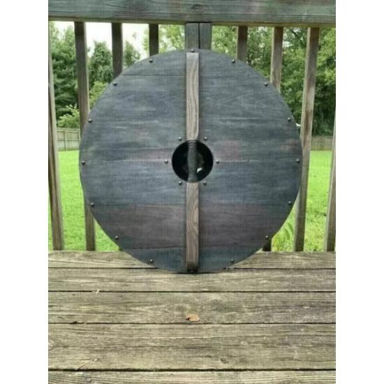 Madieval Rundschild Wikingerrüstung Krieger Holz & Stahl Wikingerrüstung Templer
