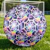 1pc Rainbow Butterfly Tunnel Themed Soccer Ball, Size 5, Lightweight PVC Material, Outdoor Training Soccer Ball Gift. Q62242