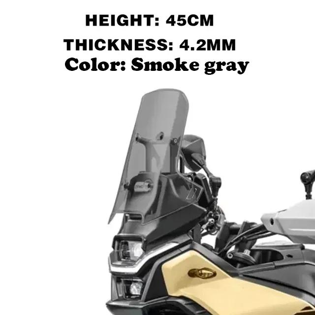 For CFMOTO 450MT 450mt Windshield Motorcycle Heightening And Widening Windshield 2024 450 MT Modification Accessories