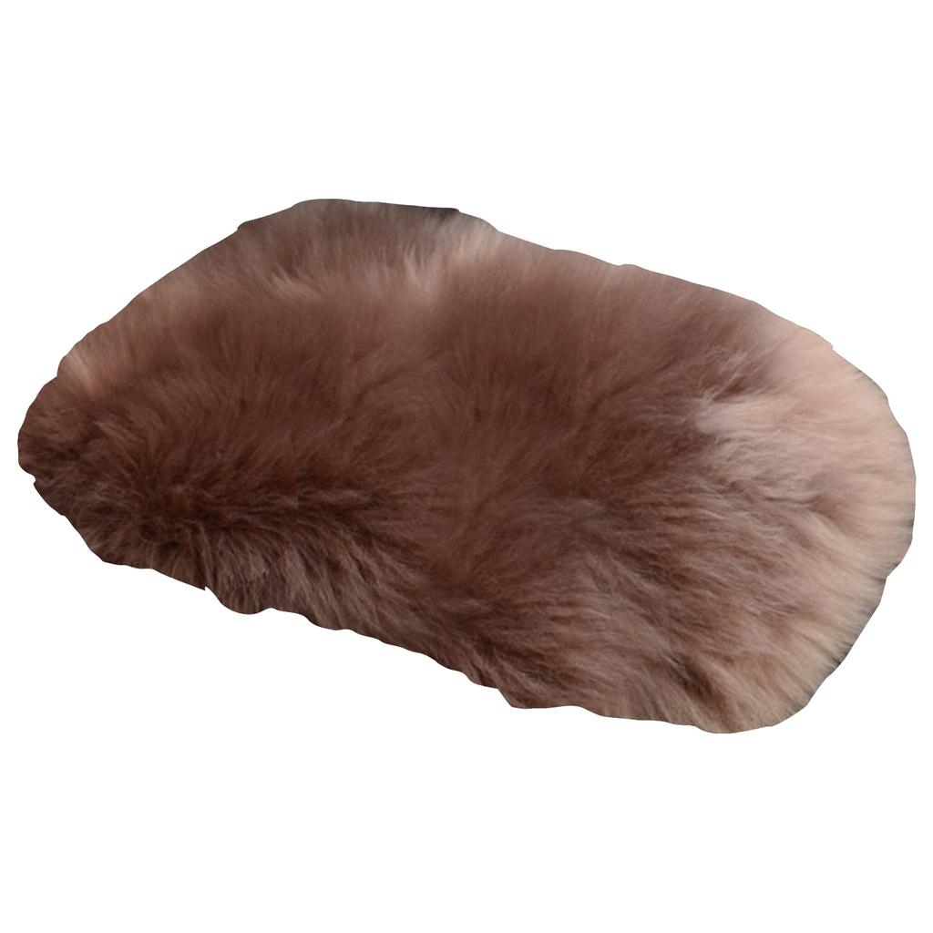Furry Armrest Cover Car Sheepskin Wool Fur Soft Auto Center Console Cover Universal Truck Armrest for Seat Box Pad for W