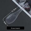 Individually Wrapped Thickened Plastic Disposable Soup & Dessert Spoon