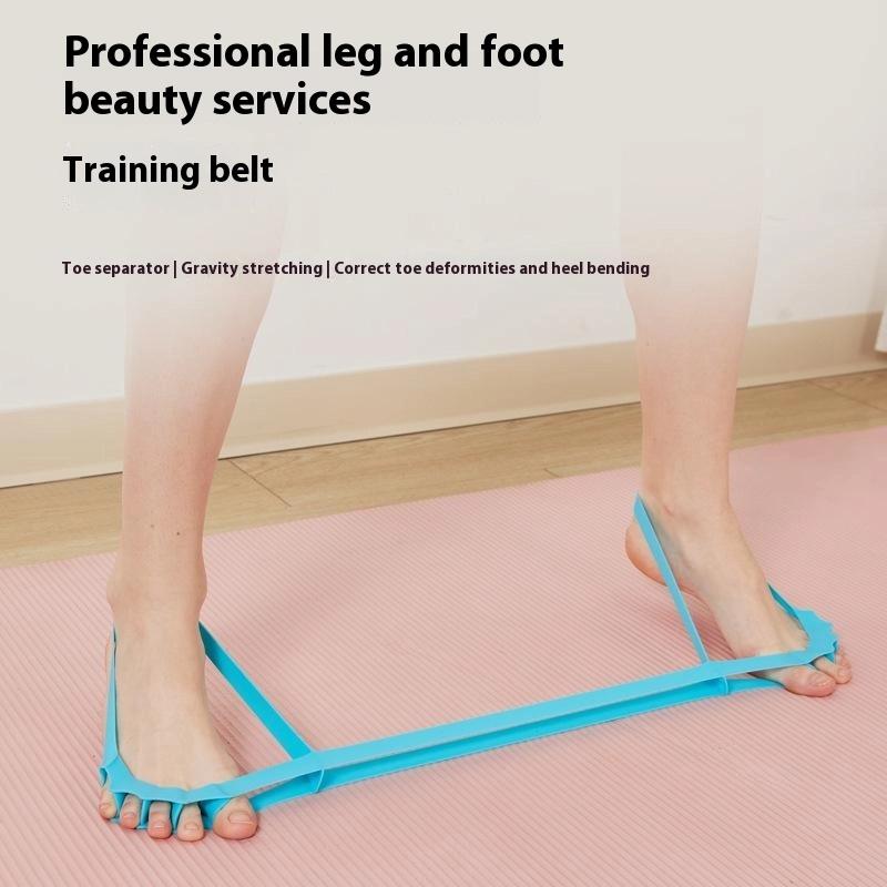 1Pc Multifunctional Foot Resistance Band Stretching Toe Mobility Leg Training Hip Building Core Strengthening Durable Heavy Duty