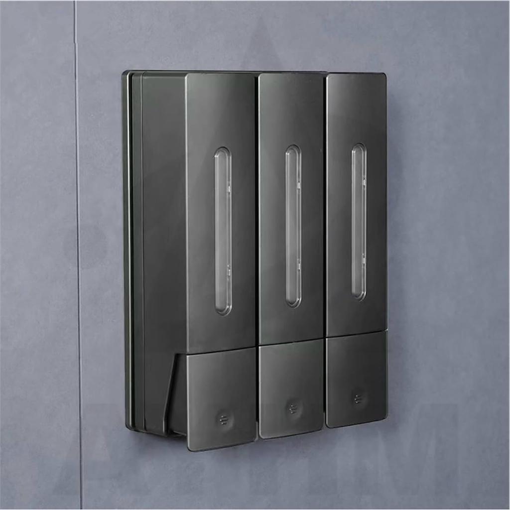 Shampoo Set of Shampoo with Window to Check Remaining Wall Mounted Body Easy Design [AYHM] Dispenser, 400ml, 3, Bottle, Amount, Type, Shampoo,