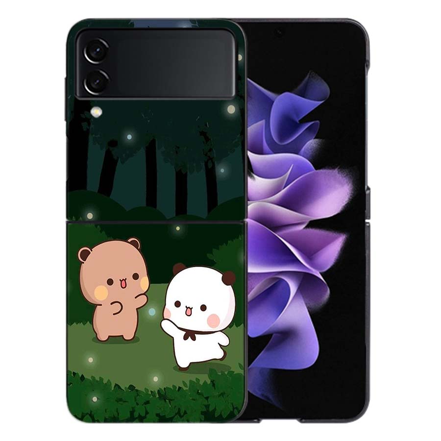 Cute BuBu DuDu Coque For Samsung Z Flip7 6 Galaxy Case Shockproof Z Flip5 Z Flip3 4 5G Hard Cover Phone TPU PC Hard Funda