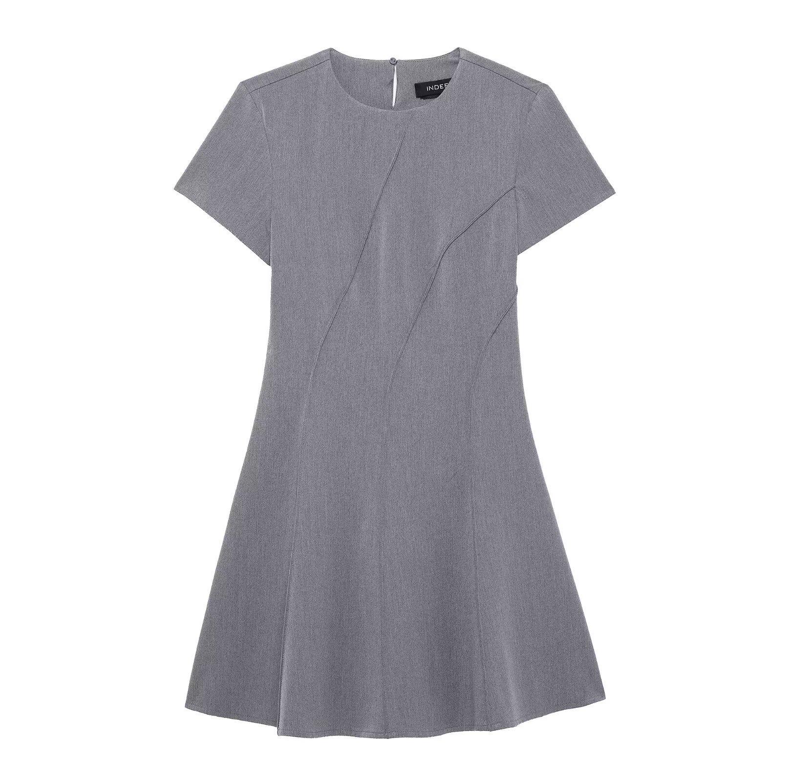 

TAOP&ZA Элегантное женское мини-платье с коротким рукавом для весны/лета Small серый