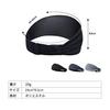 Headband for Men and Women, Sports, Silk Feel, Double Structure, Face Wash, Hair Clip, Adjustable Length, 10 Colors, Black