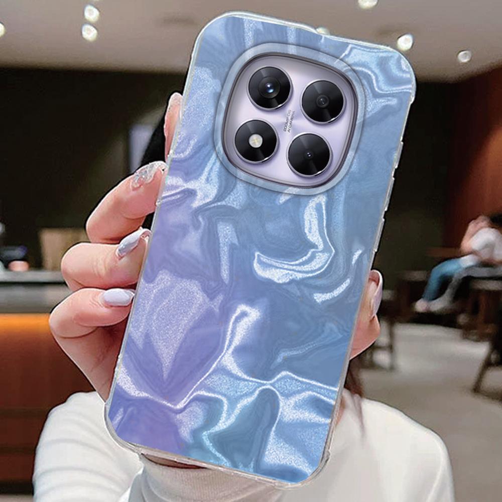 Phone Cases For Xiaomi Redmi Note 14 13 Pro Plus 5G 14T 13T Pro Poco M6 Pro Colorful Gradient Laser Cover Silicone Fundas Bumper