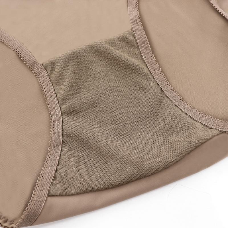 High Waist Panties for Women Underwear Ladies Cheap Briefs Traceless Thin Satin Panties L 0Xl