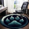 1pc Paw Print Office Round Area Rug, Under Office Chairs Bedroom Living Room Home Decor, Room Deco