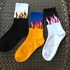 Han INS Tide Brand, Harajuku Flame Mid-tube Cotton Socks, European and American Street Hip-hop Skateboard Men's and Women's Sports Socks