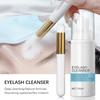 Eyelash Wash Cleanser Shampoo 50ml Eyelashes Eyebrow Foaming Cleanser for Extensions & Natural Lashes Safe Makeup & Mascara Remover