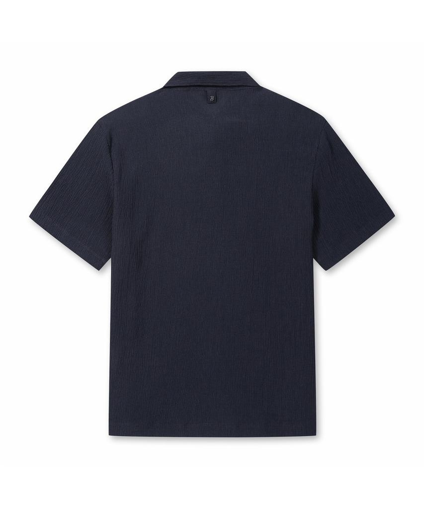 BRENTWOOD [Very Comfortable] Crease Polo Neck T-Shirt Brtam26911Nyx