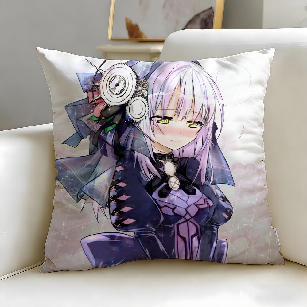 Scifi Anime Clockwork Planet Cushion Cover Soft EasyWash Pillow Case Versatile for Couch Bed Travel and Office