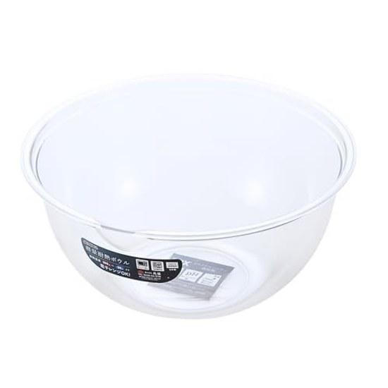 Takagi Lightweight Heat-Resistant Bowl 24cm 2800ml Microwave Safe Plastic Tableware Dishwasher Cooking Utensils Durable Stain-Resistant Transparent