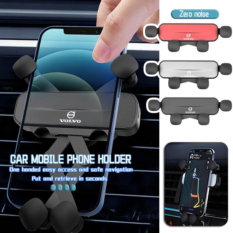 For Volvo Car Air Vent Phone Mount Metal Snap On Auto Air Outlet Phone Holder V60 V90 S60 S80 S90 C30 XC40 XC60 XC70 XC90 V40 JL0