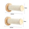 1 Piece Wooden Scratching Climbing Post Climbing Ladder Jumping Platform with Stairs, Climbing Cat Bridge Nest Hammock
