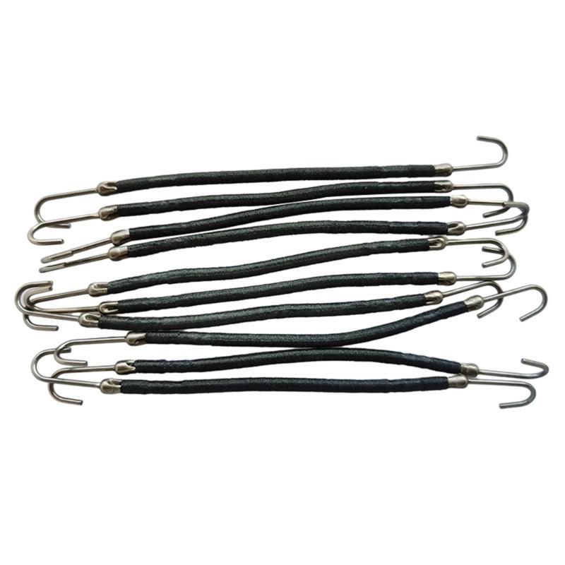 

10 Pieces Trendy Double Hooks Hair Band Rubber High Elastic Hair tie Ponytail Headwear Women Styling Tools Hair Accessory