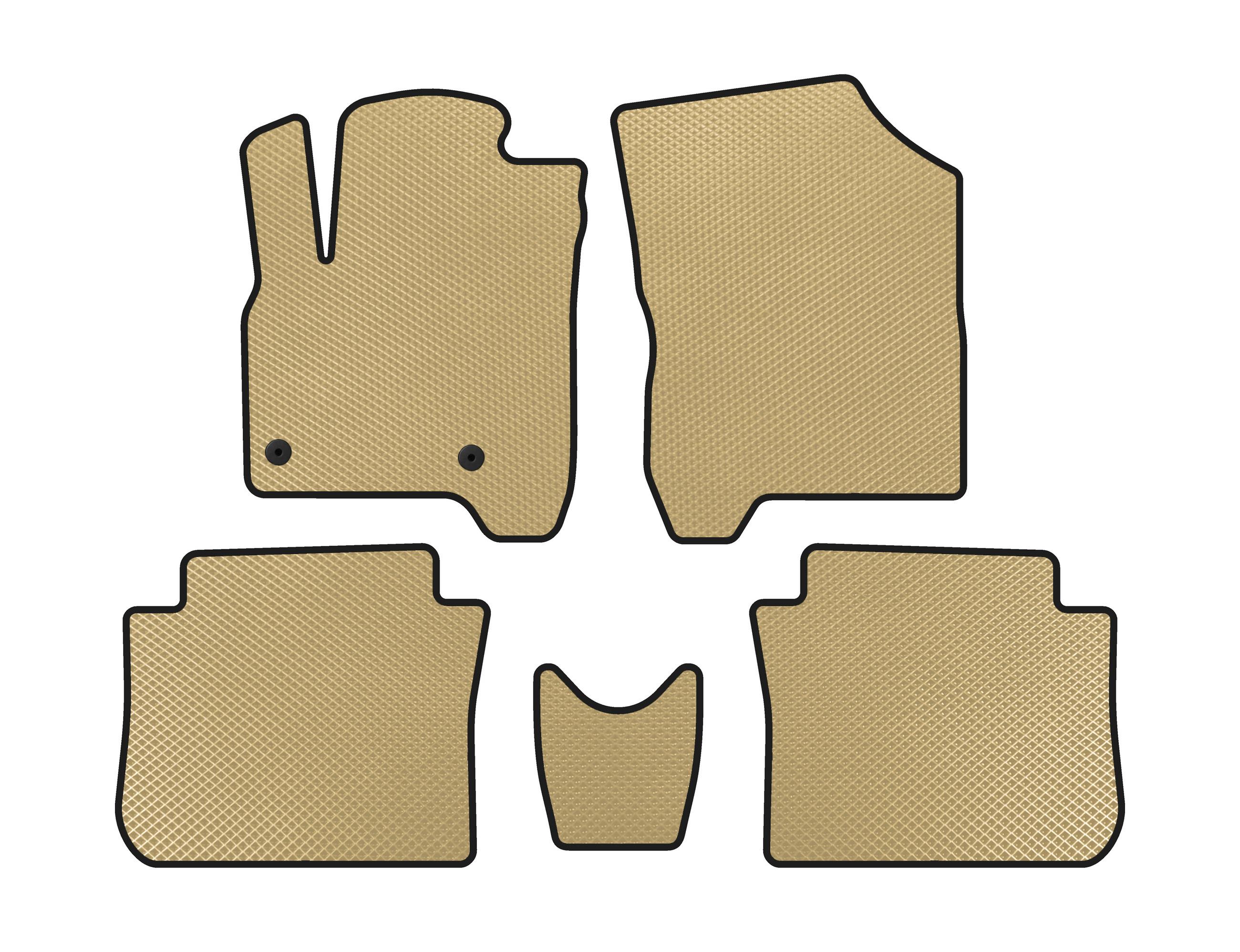 

EVA mats (Beige) for Citroen C-3 Picasso 2010-2017