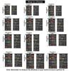 2Pcs Gothic Retro Magic Bookcase Print Rod Pocket Curtains, Privacy Window Curtain for Living Room Bedroom, Door Curtain, Fas
