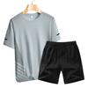 Summer Running Fitness Set Men's Outdoor Men's Leisure Set Two Piece Set