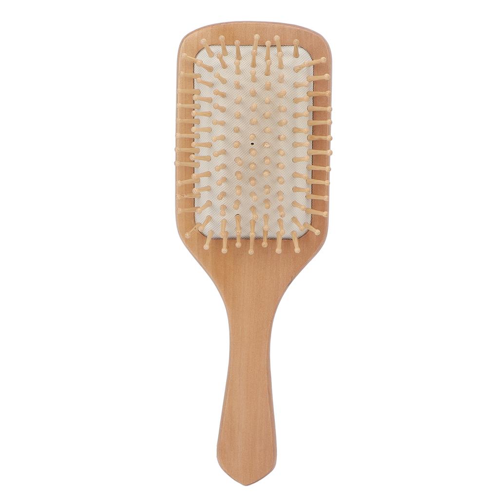 Wooden Hair Brush Portable Home Salon Ergonomic Massage Detangling Paddle Brush Hair Styling Tool