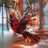 Färgstark Kardinal Solfångare Akryl Prydnadsskylt, Barnkammare, Vintage Heminredning Vägg för Bar Kök, Restaurangbutik Väggdekor, Gårdssjö Li