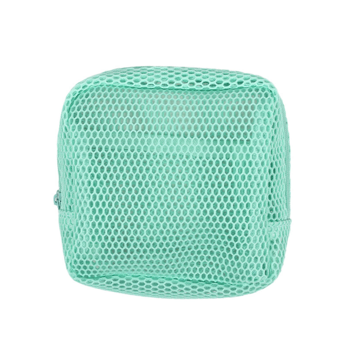 

1Pcs Mesh Cosmetic Bag, Portable Small Storage Bag Toiletry Wash Bag Organizer Storage Pouch For Women Travel Cosmetic Storage Bag зелёный