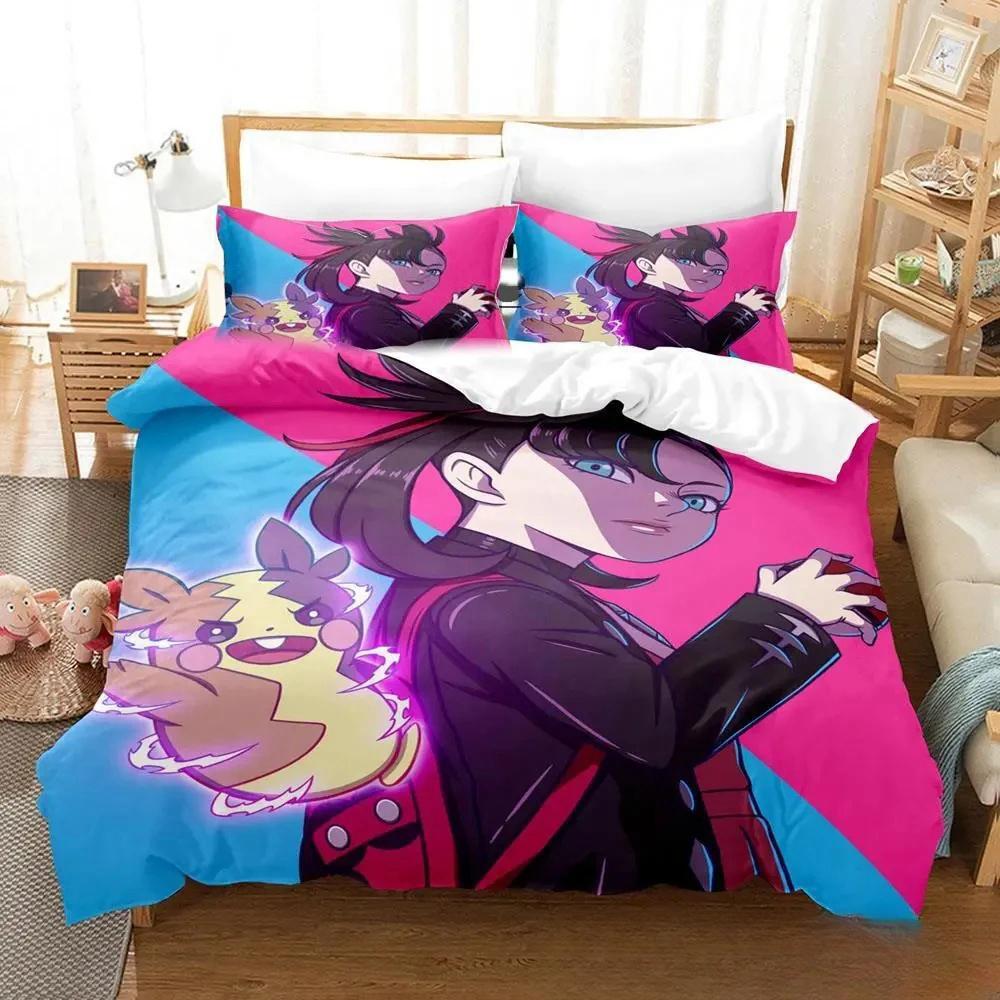 3D Print Anime Marnie Bedding Set Duvet Cover Bed Set Quilt Cover Pillowcase Comforter King Queen Size Boys Adult Home Textiles