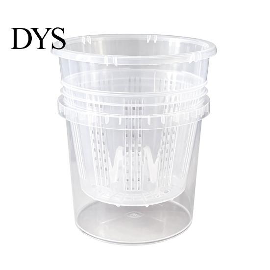 Vochtminnende Plantenbak Clear met Waterreservoir, Plastic Zelfwatergevende Bloempot, Geperforeerde Binnenpot, Decoratief Kantoor Ademende Wortelcontrole