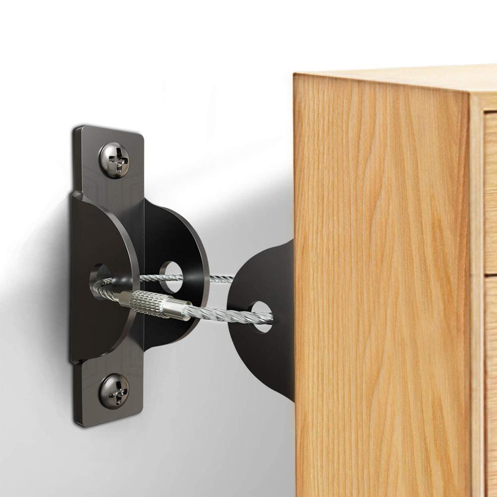 6 Sets Household Furniture Steel Wire Anti Falling Tool Hardware Accessories for Kid Safety