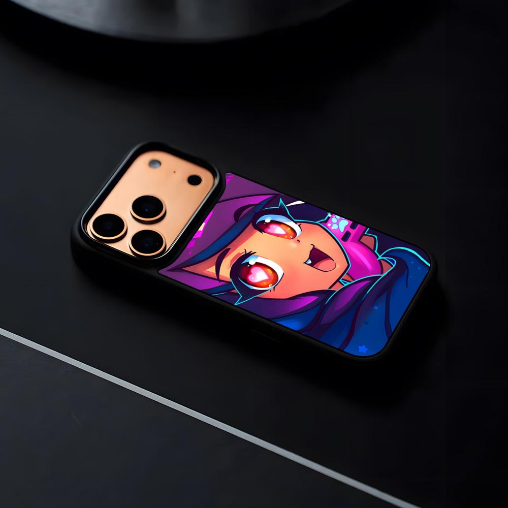 

Game A-aphmau Phone Case For IPhone 17 16 15 14 13 12 Pro Max Plus Black Frame Hard Shell iPhone17 Pro Max