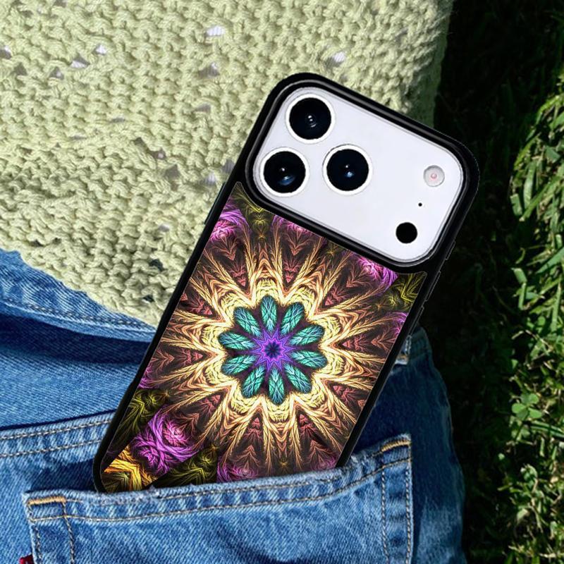 Mandala Flower Totem Soft Mobile Phone Case Compatible with IPhone 17 16 15 14 13 12 11Pro Max 17 Air Cover