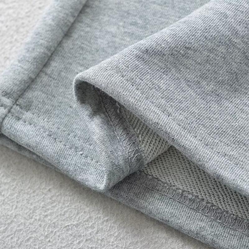 Spring and Autumn Women's Fashion Solid Colour Lace Splicing High Waisted Loose Wide Leg Pants