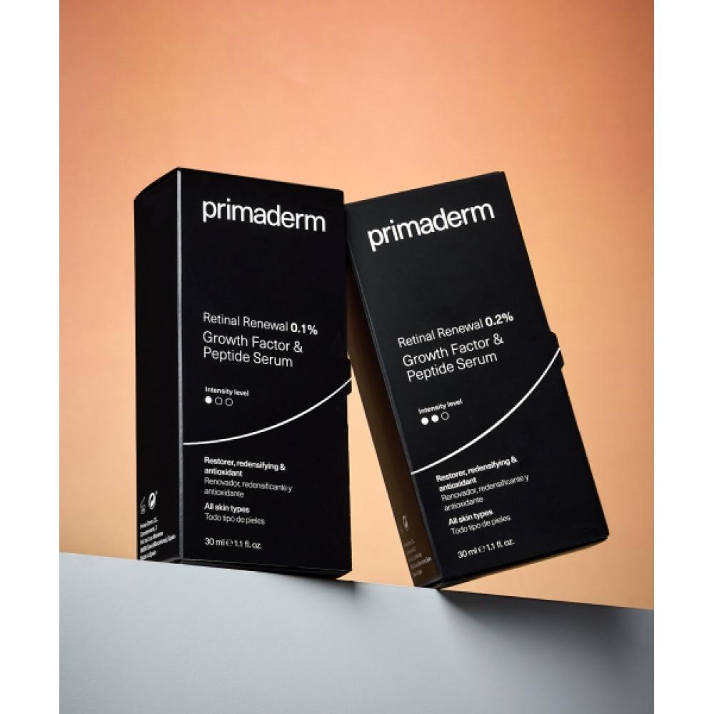 Primaderm Primaderm Serum z Czynnikiem Wzrostu i Peptydami Odnawiające Retinal 30ml 0.1 0.2