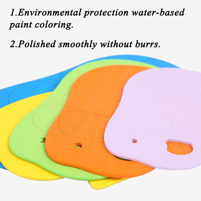 Montessori Panel Animal Puzzle Toy Wooden 3D Multilayer Gradient Color Elephant Duck Puzzle Early Learning Color Cognitive Panel