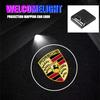 Car Door LED HD Welcome Courtesy Shadow Projector Lamp Logo Light For Porsche Carrera Cayenne Panamera Macan Boxster Car Decal