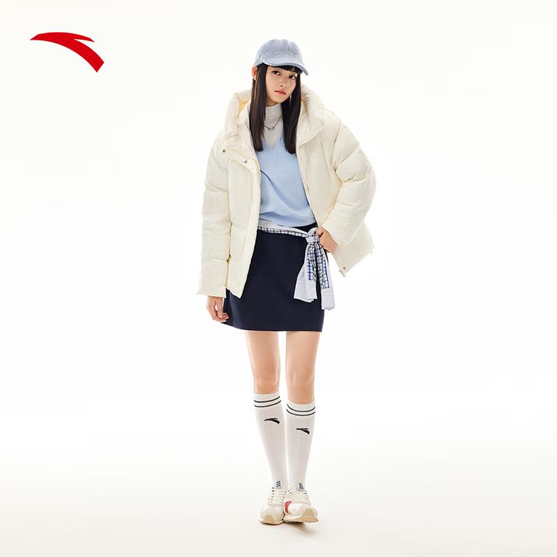 Anta Women's Water-Repellent Hooded Padded Duck Down Jacket