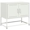 VidaXL TV Stand White 68.5x39x60.5 Cm Steel, TV Stand, TV Sideboard, Multimedia Unit, TV Bench, Hi-fi Cabinet, Center of 846475