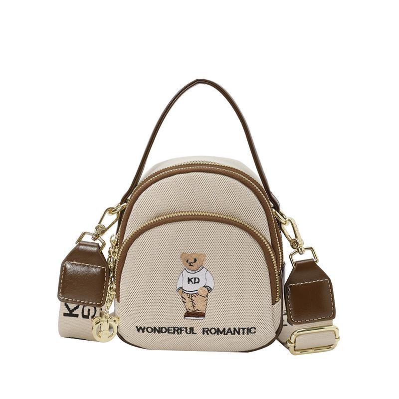 2025 Hello Kitty Women's Cartoon Bear Shoulder Crossbody Phone Bag - Cute, Fashionable, Versatile