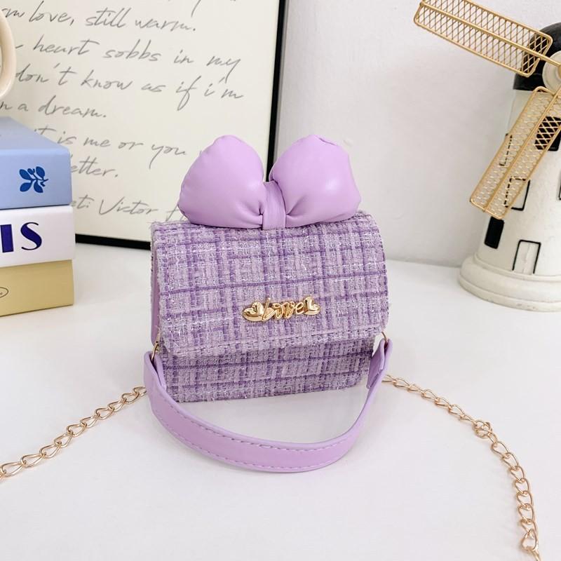 Butterfly Girl Mini Crossbody Bag With Breathable Cotton Linen For Toddlers And Kids