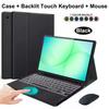 Fodral för Samsung Galaxy Tab A11 Plus 11 tum, Avtagbart Bluetooth-tangentbordsfodral för Samsung Tab A11+ SM-X230/235/236B/310/315